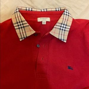 Long sleeve Burberry slim fit collared shirt